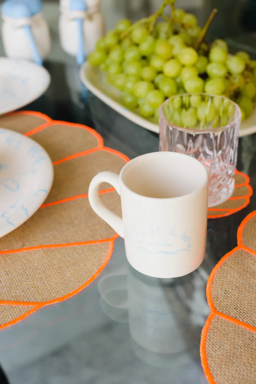 Ceramic Mug “Life is a Beach” (Set of 4)