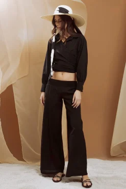 Elasticized Low Waist Pants