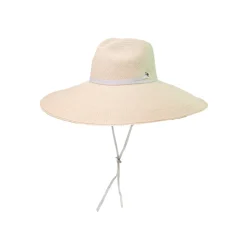 Extra Long Brim Panama Hat with Leather Band