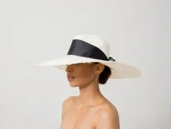 Frayed Aguacate Hat Extra Long Brim
