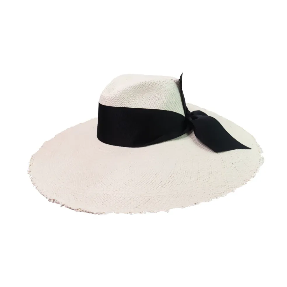 Frayed Aguacate Hat Extra Long Brim