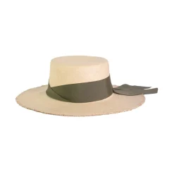 Frayed Cordovan Long Brim Hat