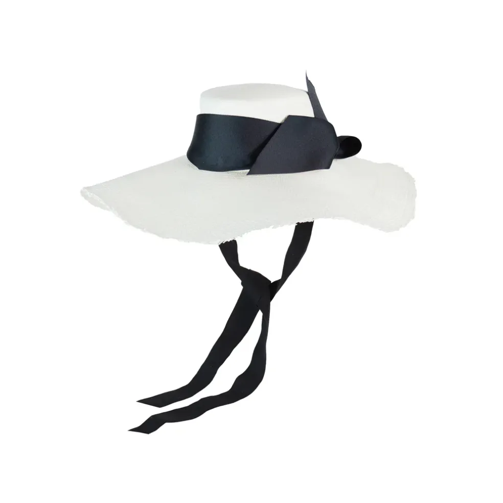 Frayed Extra Long Brim Cordovan Hat