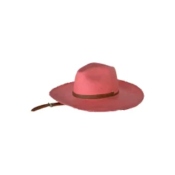 Frayed Fedora Long Brim With Adjustable Leather Band