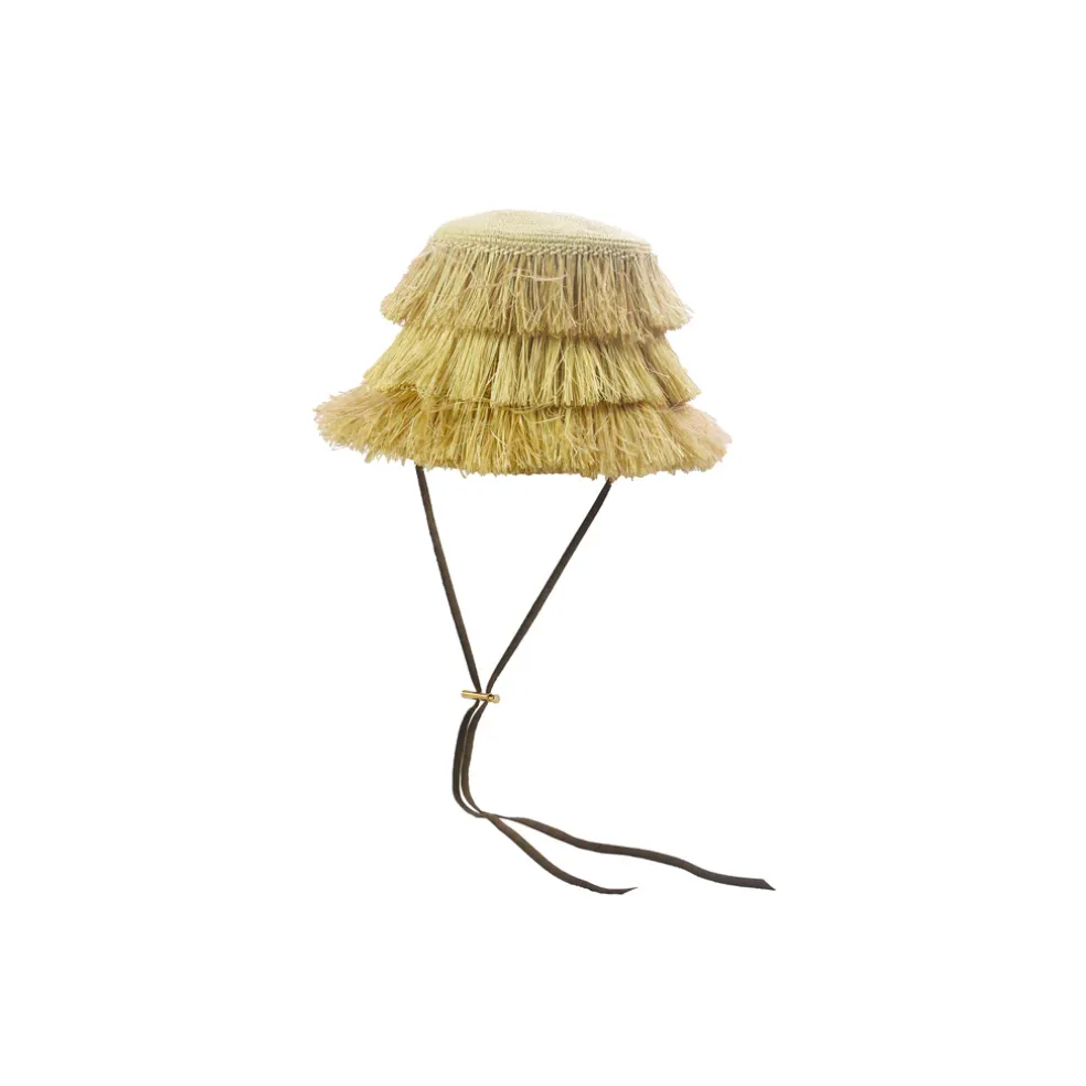 Frayed Lamp Shade Crochet hat