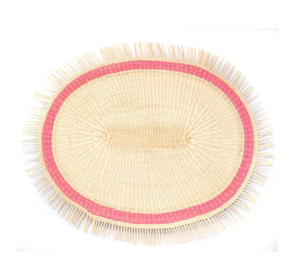 Frayed Oval Placemat (Set of 4 units)