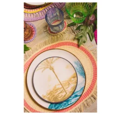 Frayed Oval Placemat (Set of 4 units)