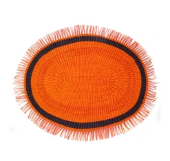Frayed Oval Placemat (Set of 4 units)