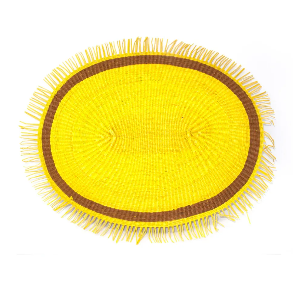 Frayed Oval Placemat (Set of 4 units)