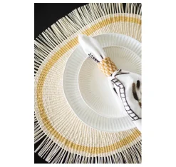 Frayed Oval Placemat (Set of 4 units)