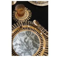 Frayed Round Placemat (Set of 2 units)
