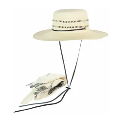 Ginebra Hat With Leather Band and Handkerchief
