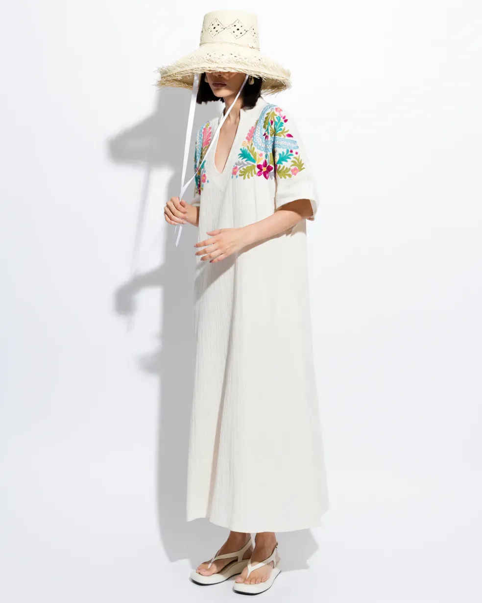 Hand Embroidered Caftan