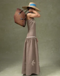 Hand Embroidered Flower Dress