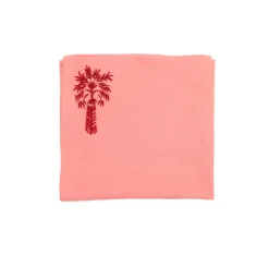 Hand embroidered linen napkin (Set of 4 Units)