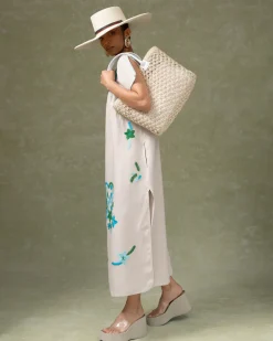 Hand Embroidered Maxi Dress