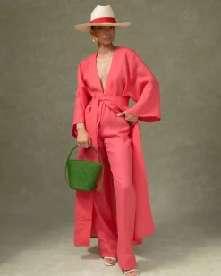 Hand Embroidered Maxi Robe