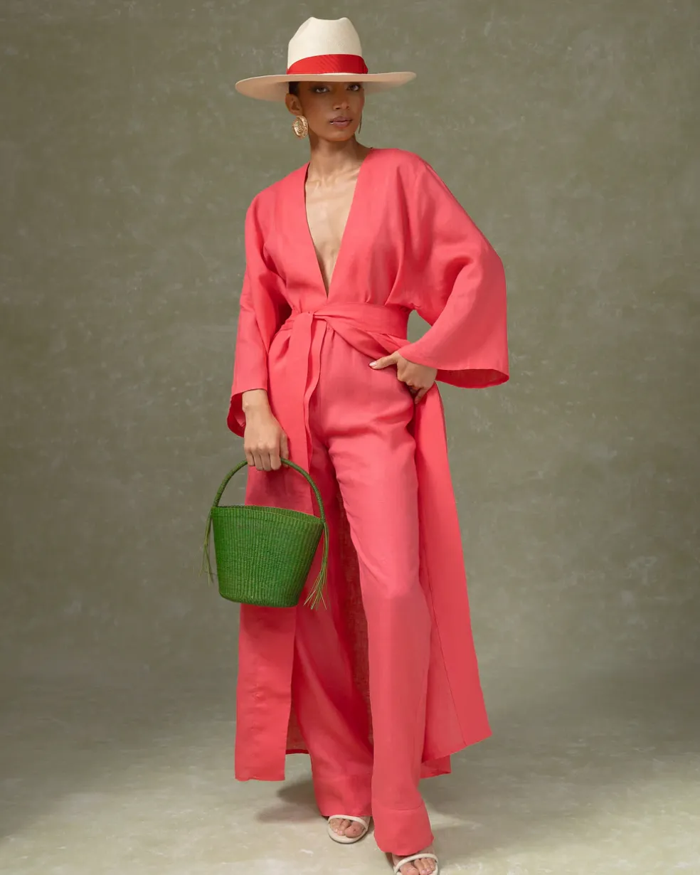 Hand Embroidered Maxi Robe
