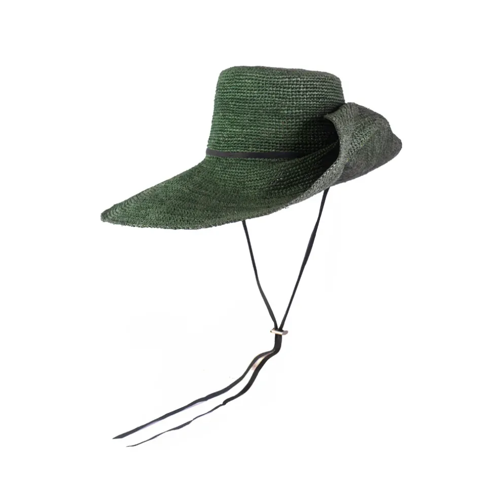 Lady Ibiza Extra Long Brim Crochet Hat