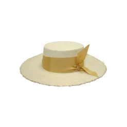 LAMP SHADE BRIM CORDOVAN WITH PRINTED FABRIC BAND