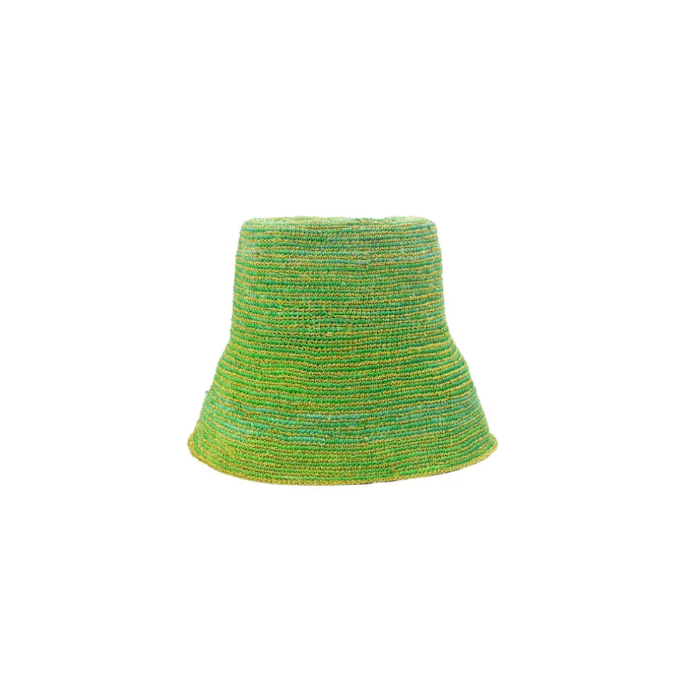Lamp shade Crochet hat with Metallic Thread