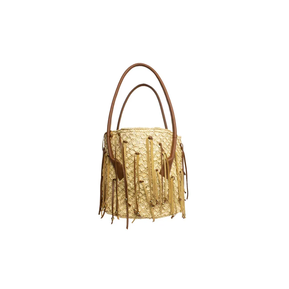 Leather Fringe soft Carry all