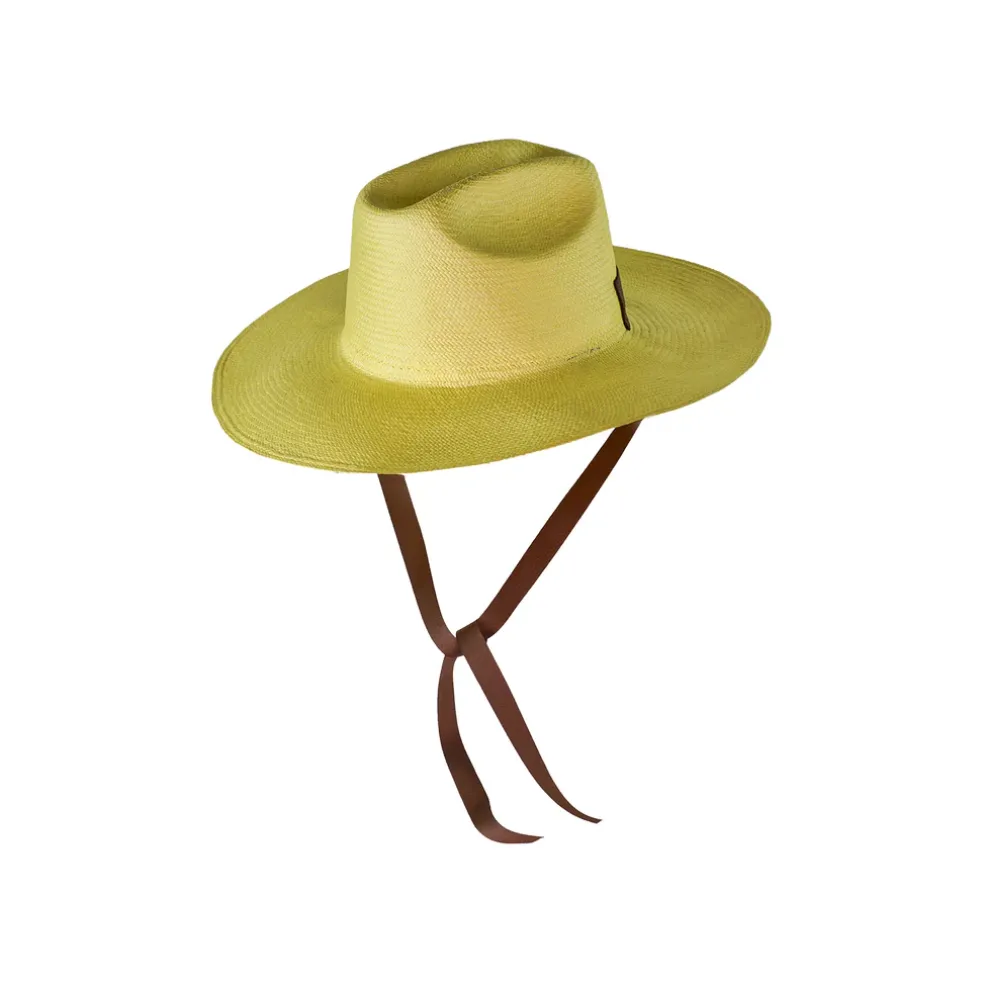 Llano Texas Long Brim With Ribbon and Leather Band