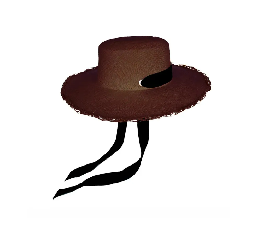 Long Brim Cordovan Hat
