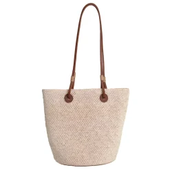 Medium "El Viajero” Woven Straw Bag