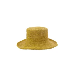 Moldeable Crochet Hat With Wire Brim And Mettallic Thread