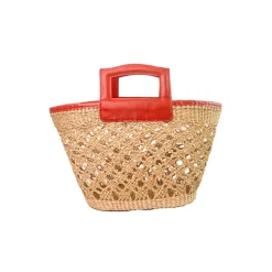Open Weave Basket Bag