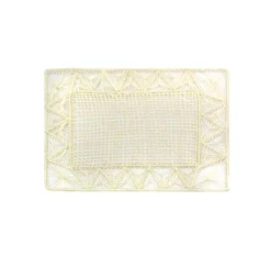 Open Weave Rectangular Placemat with coaster (Set of 2 Units)