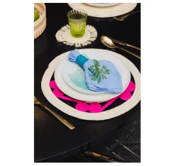 Open weave round Placemat (Set of 2 Units)