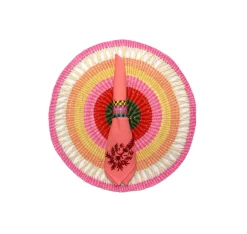 Round Placemat Pink Tones (Set of 2 Units)
