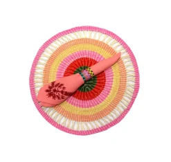 Round Placemat Pink Tones (Set of 2 Units)
