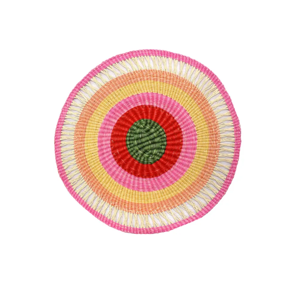 Round Placemat Pink Tones (Set of 2 Units)