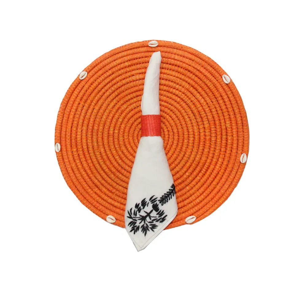 Round Placemat With Seashell (Set of 2 Units)