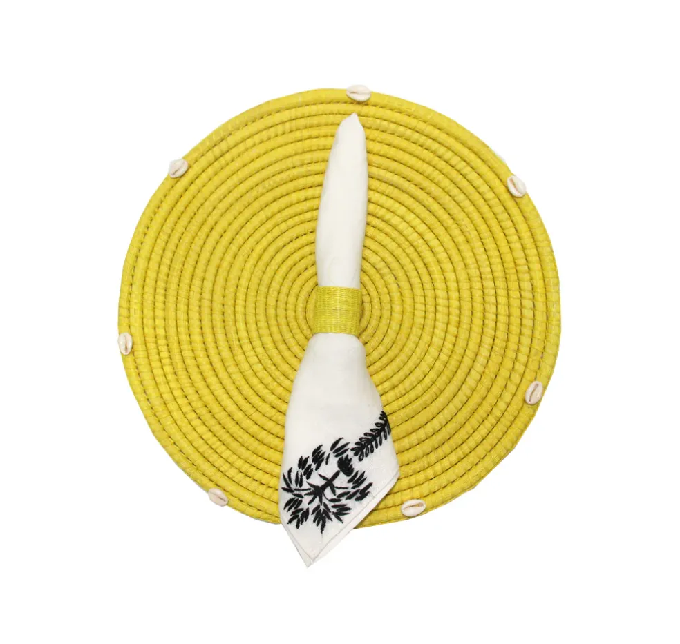 Round Placemat With Seashell (Set of 2 Units)