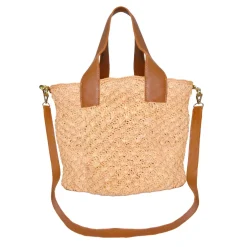 Seashells Soft Maxi Tote with Leather Handle