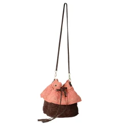 Two Tones Ruffled Mochila