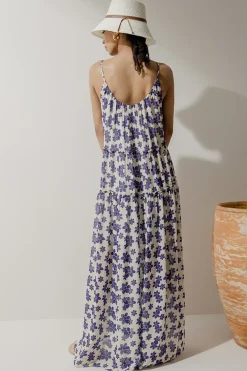 V Neck Gathered Dress