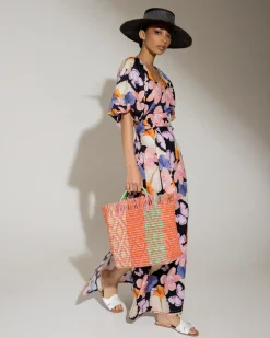 Wrap Around Dress with Hand Embroidered Details